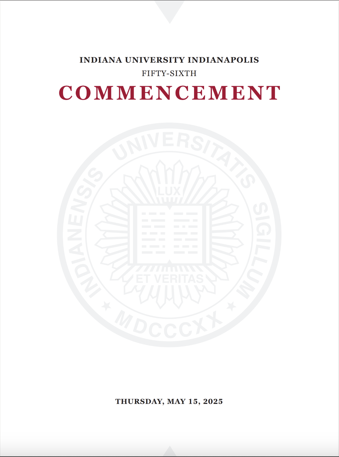 2025 Commencement Invitation Cover